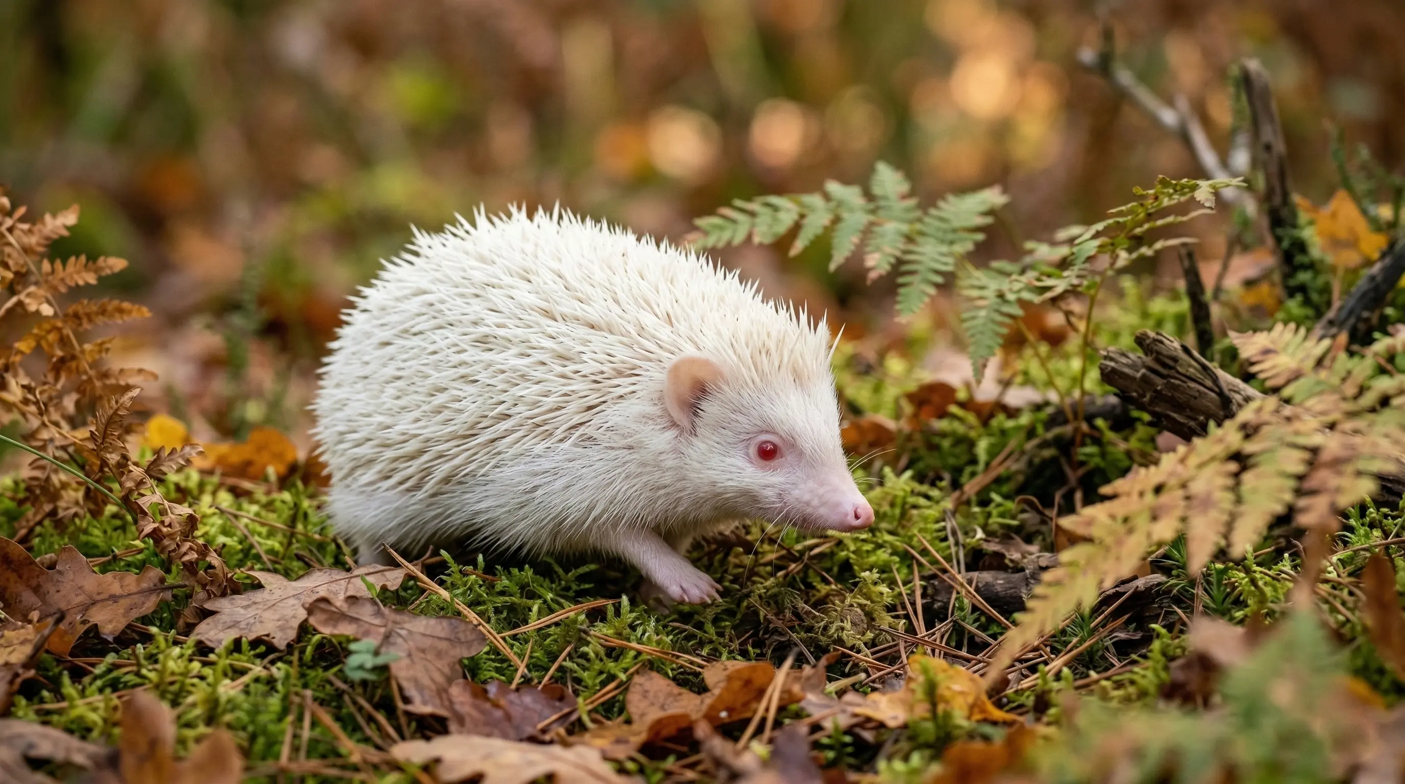 Le hérisson albinos : couleurs rares et génétique