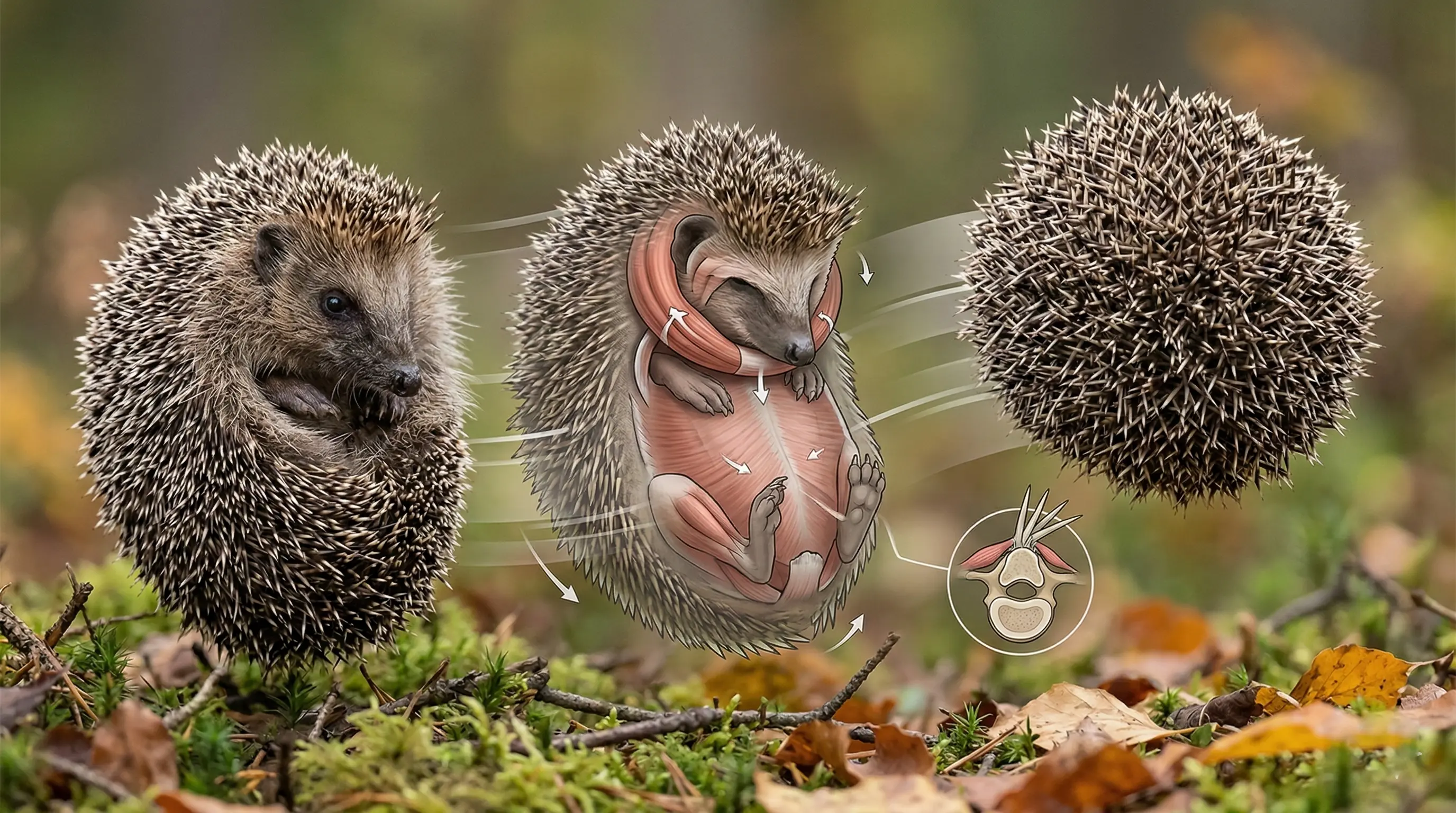 Pourquoi le hérisson se met en boule ? Mécanisme